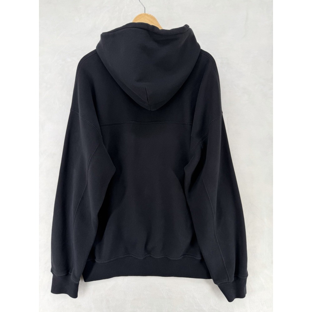 Abercrombie & Fitch Men's Soft AF Essentials Hoodie Black Pullover Sweatshirt L - Picture 3 of 7